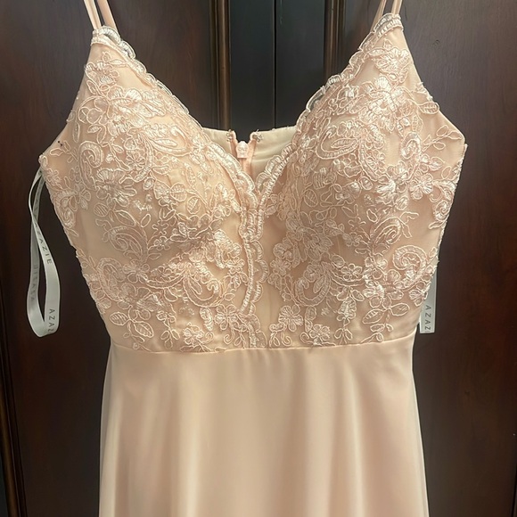 AZAZIE BRIDESMAID DRESS BABY PINK SIZE 6 - Picture 2 of 3